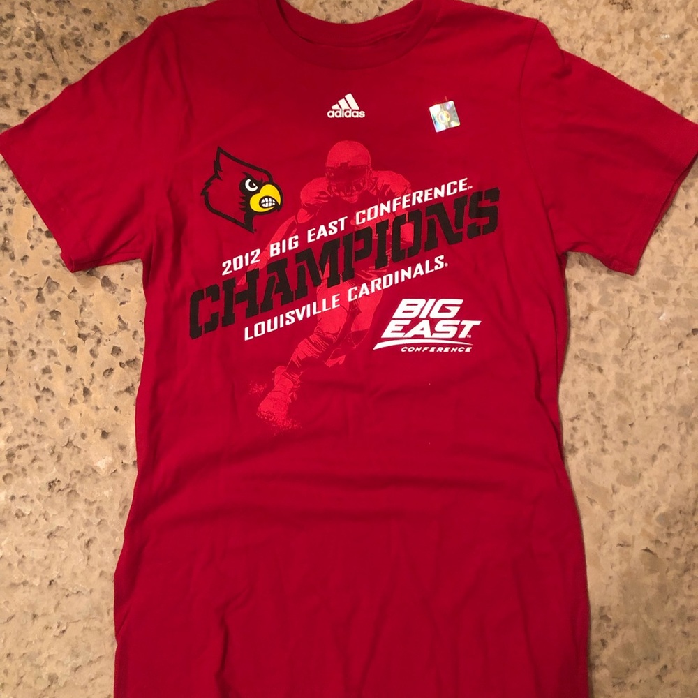 Louisville cardinals t shirt big east champions